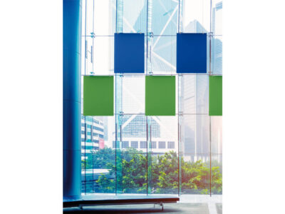 4 Baffle Oversize Offices Lobby Ceiling